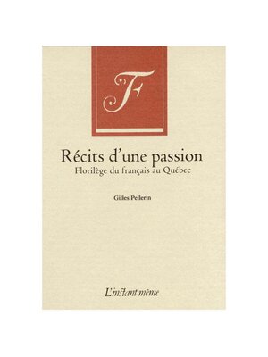 cover image of Récits d'une passion